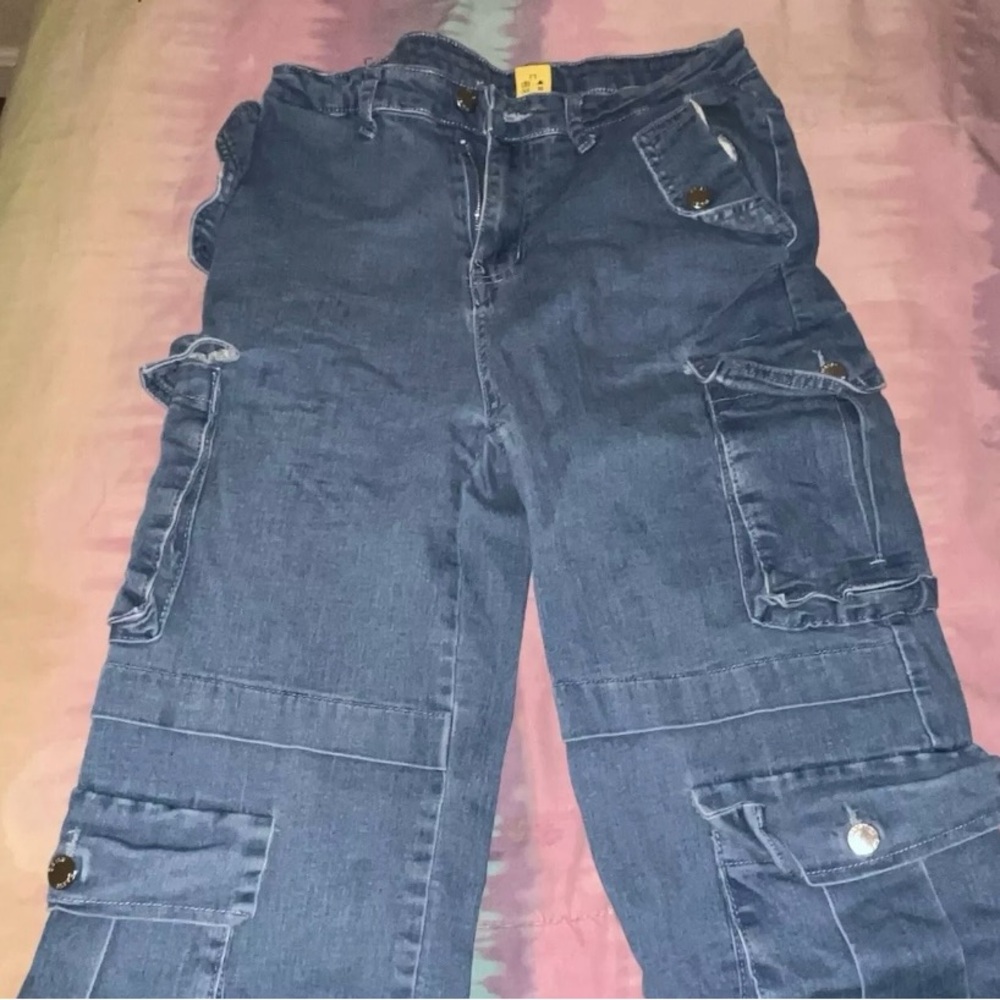 Blue Cargo Pants